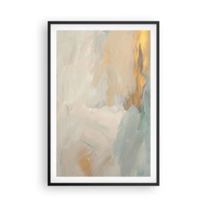 Poster in cornice nera - Astrazione: il paese della mitezza - 61x91 cm