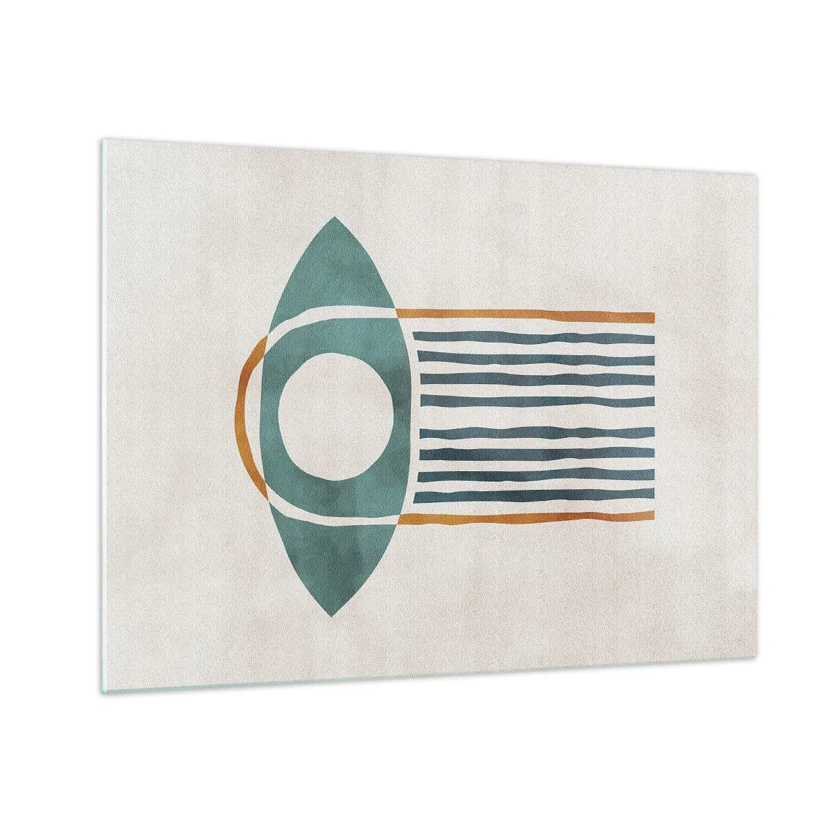 Quadro su vetro - Segni e rituali - 70x50 cm