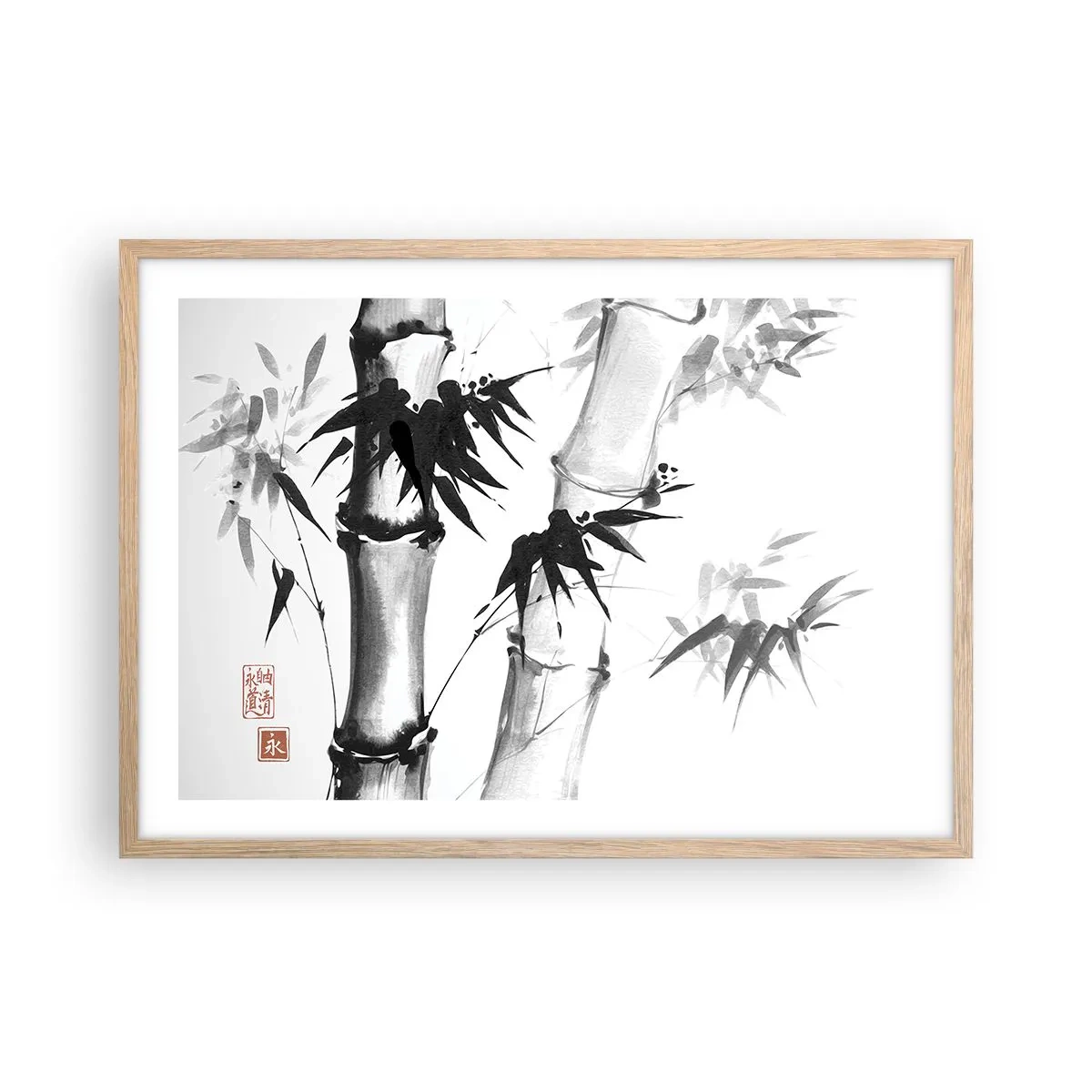 Poster in cornice rovere chiaro - Particolare d'oriente - 70x50 cm