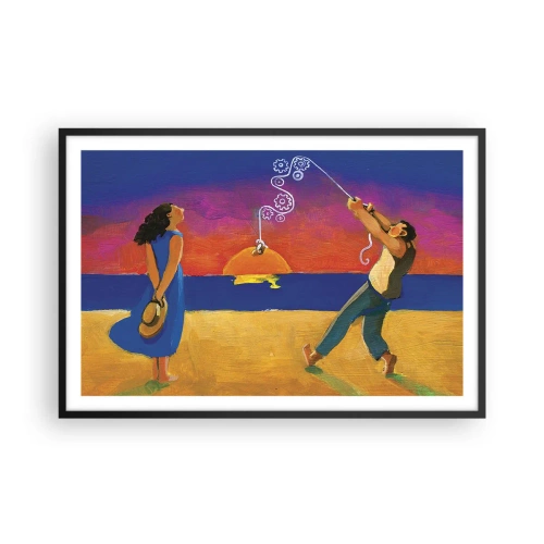 Poster in cornice nera - Più delle stelle del cielo - 91x61 cm