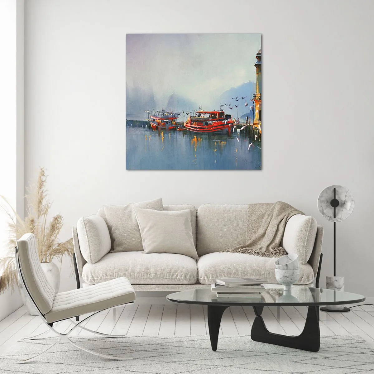 Quadro su vetro - Alla fine del mondo - 30x30 cm