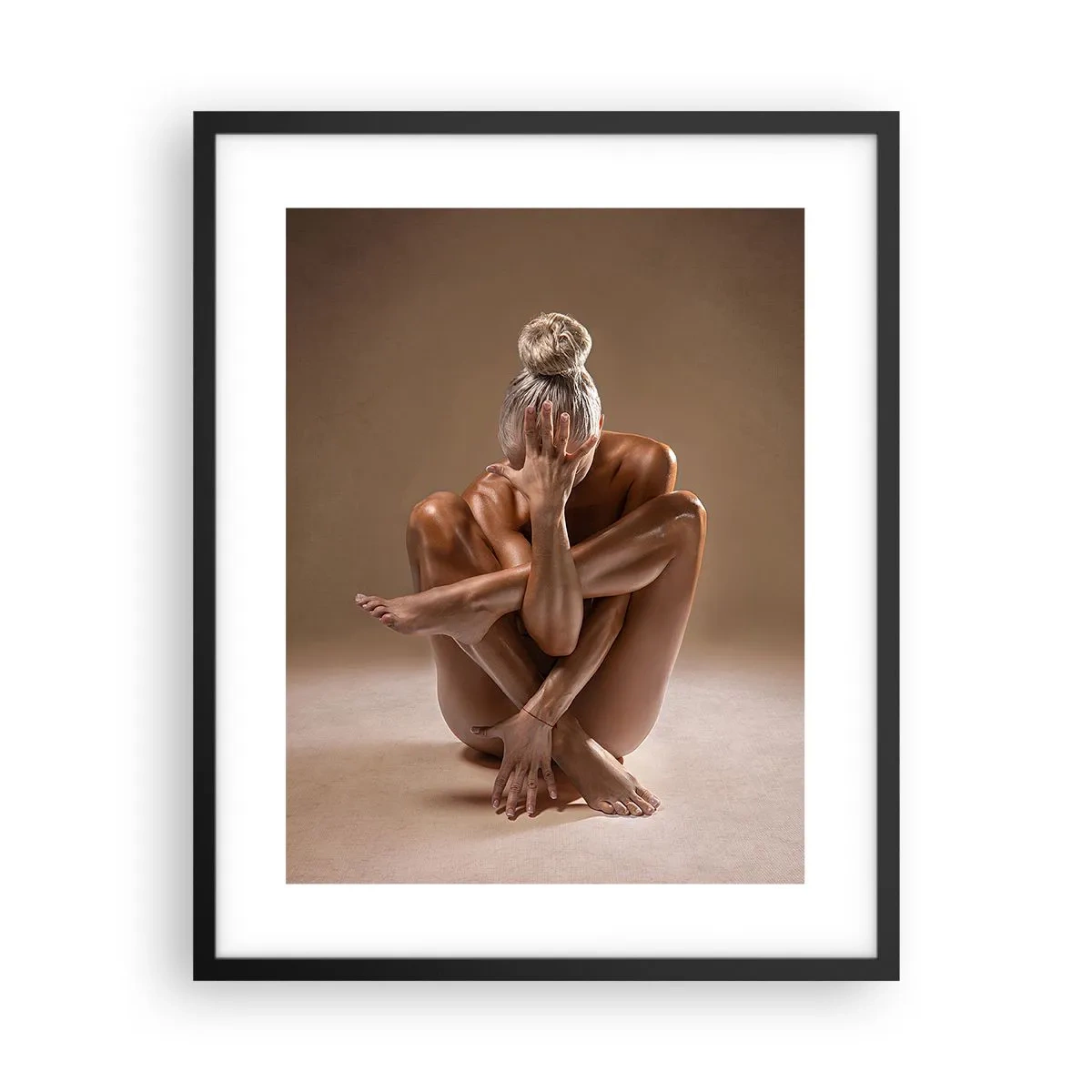 Poster in cornice nera - Unità di corpo e anima - 40x50 cm