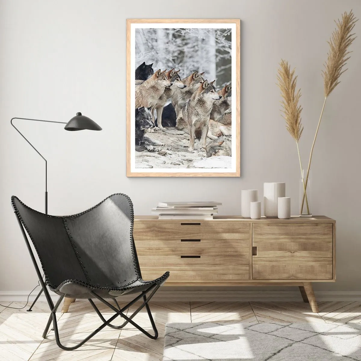 Poster in cornice rovere chiaro - Famiglia e amici - 30x40 cm