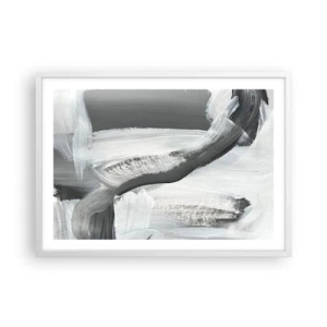 Poster in cornice bianca - Movimento deciso - 70x50 cm