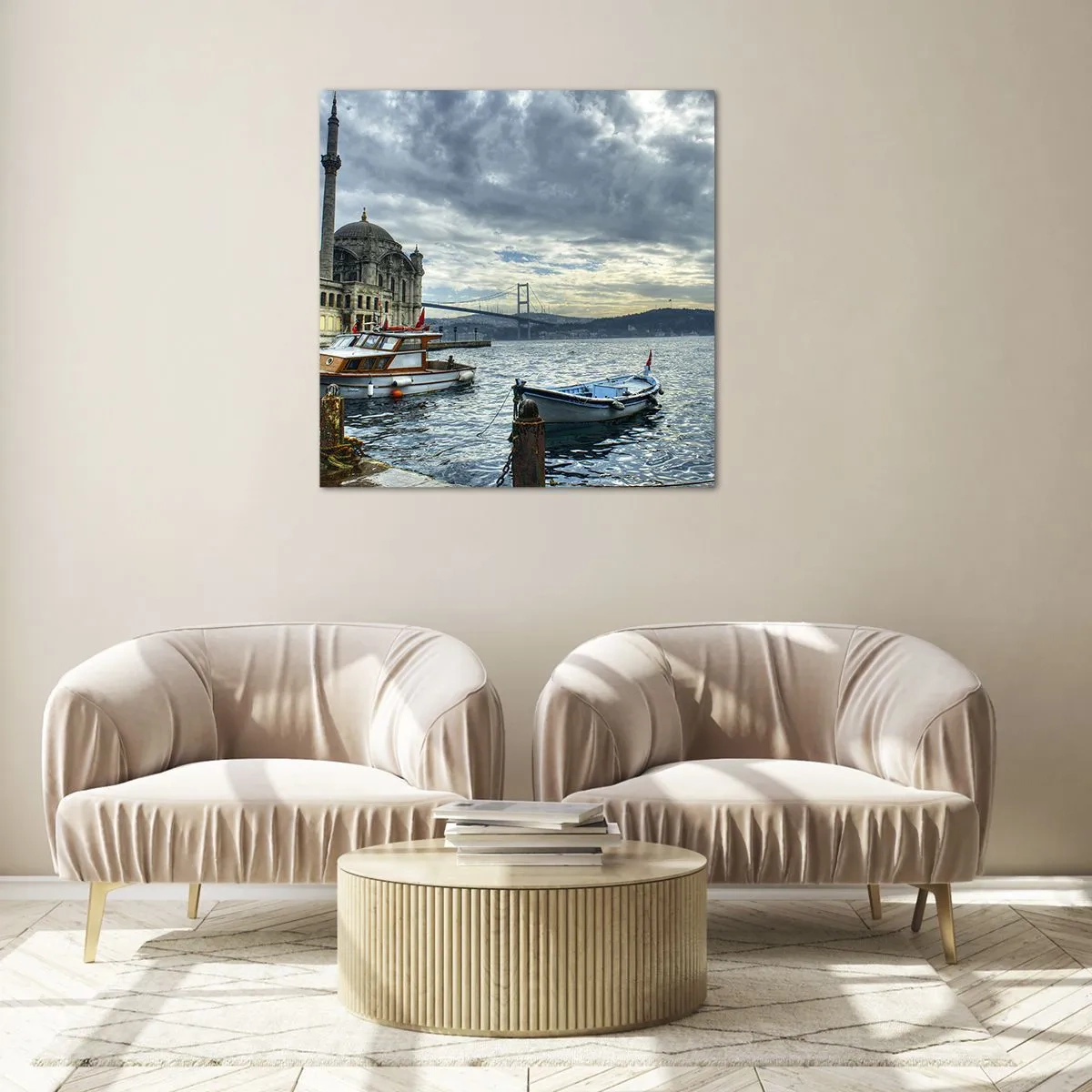 Quadro su vetro - Ai confini dei mondi - 50x50 cm