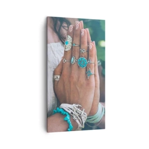 Quadro su tela - Stampe su Tela - Benvenuto al centro dell'essere - 45x80 cm