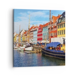 Quadro su tela - Stampe su Tela - Riva gioiosa - 70x70 cm