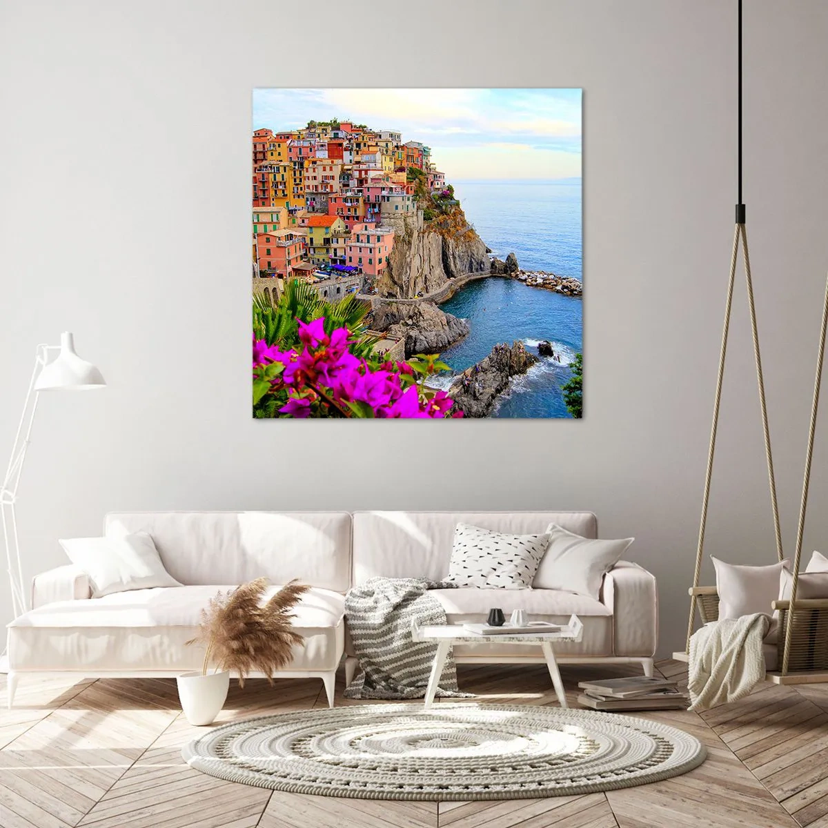 Quadro su tela - Stampe su Tela - La città che ride - 70x70 cm