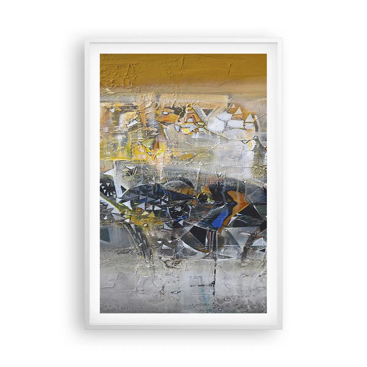 Poster in cornice bianca - Tutto andrà bene - 61x91 cm