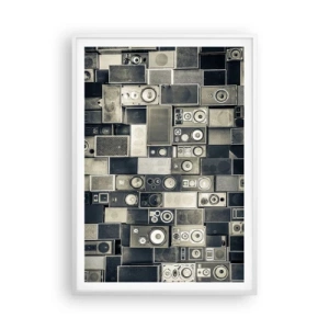 Poster in cornice bianca - Armonia di suoni - 70x100 cm