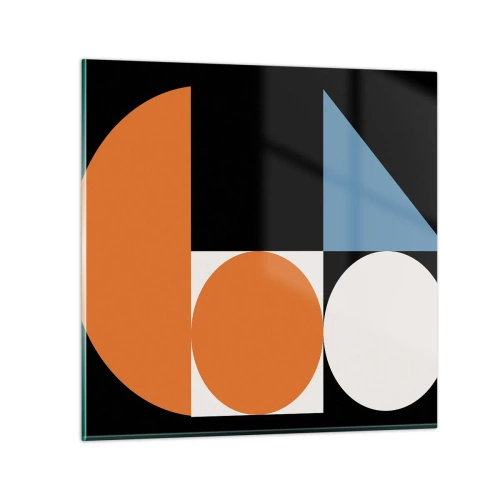 Quadro su vetro - Composizione di figure - 30x30 cm