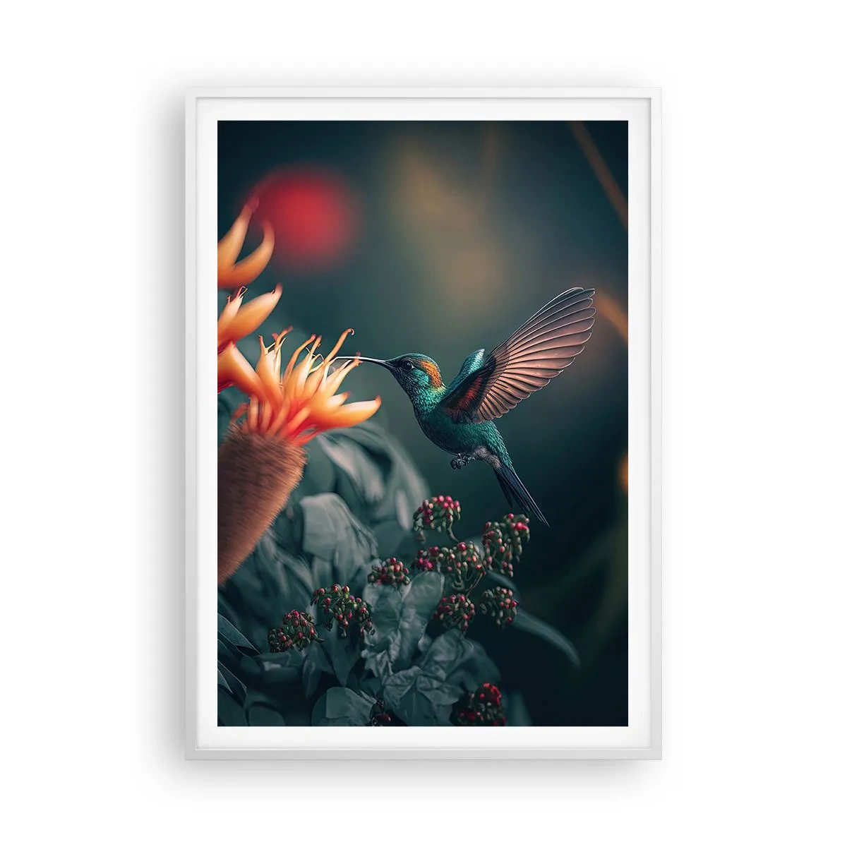Poster in cornice bianca - Una vita davvero a colori - 70x100 cm