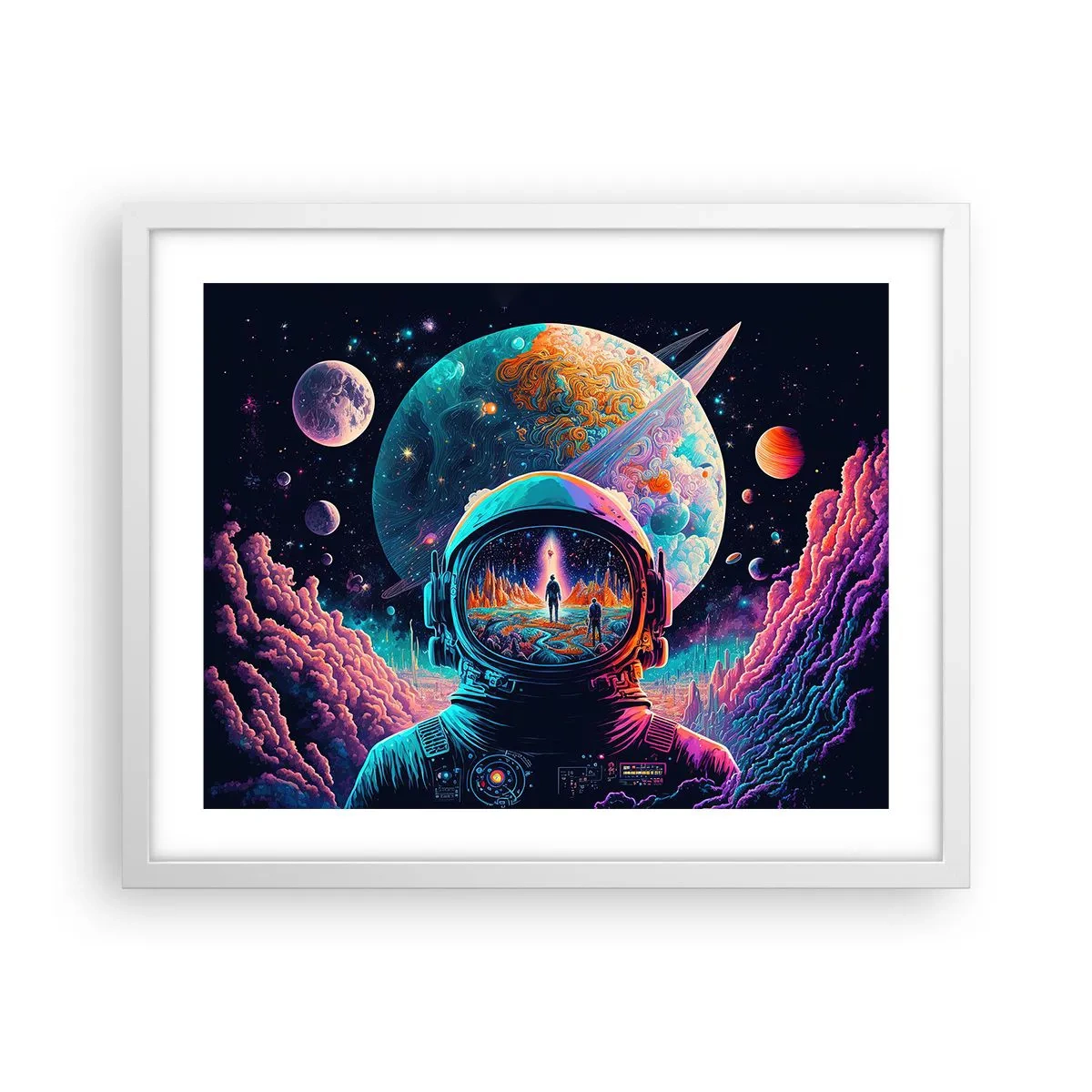 Poster in cornice bianca - I filosofi non l'avevano pensato - 50x40 cm