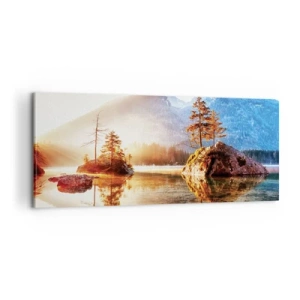 Quadro su tela - Stampe su Tela - La natura in una nuova luce - 100x40 cm