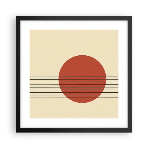 Poster in cornice nera - Nel cerchio e oltre - 40x40 cm