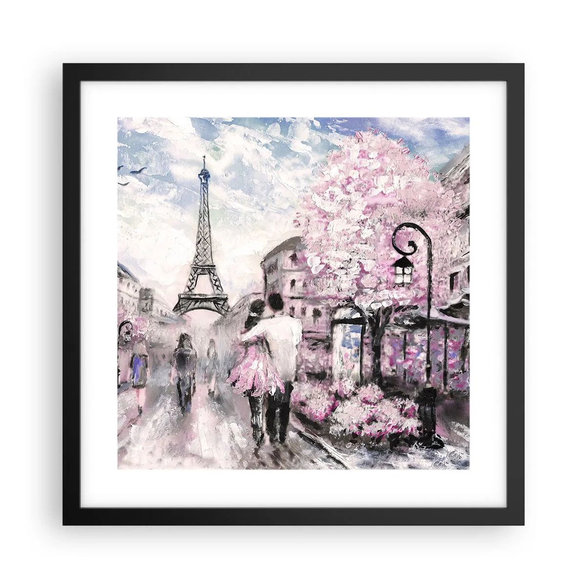 Poster in cornice nera - Se innamorarsi, allora solo a... - 40x40 cm