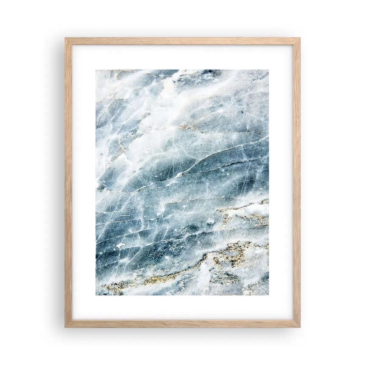 Poster in cornice rovere chiaro - Mondo di ghiaccio - 40x50 cm