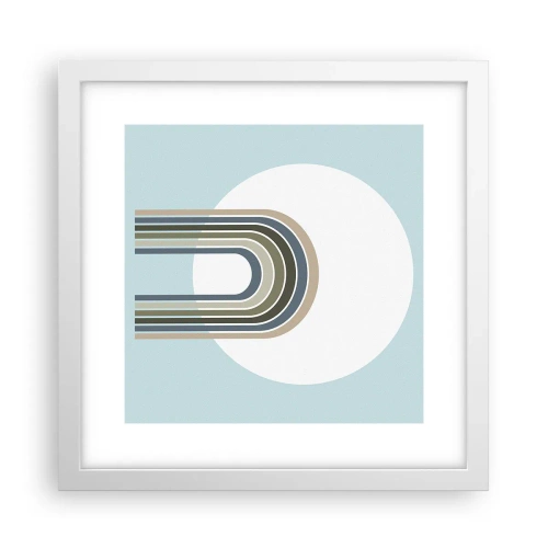 Poster in cornice bianca - Attrazione irresistibile - 30x30 cm