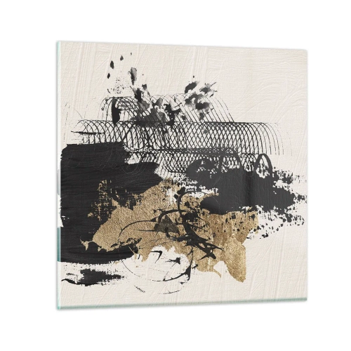 Quadro su vetro - Composizione con passione - 30x30 cm