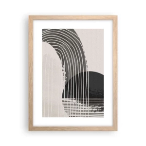 Poster in cornice rovere chiaro - Andata e ritorno - 30x40 cm