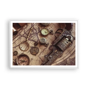 Poster in cornice bianca - La natura chiama - 100x70 cm