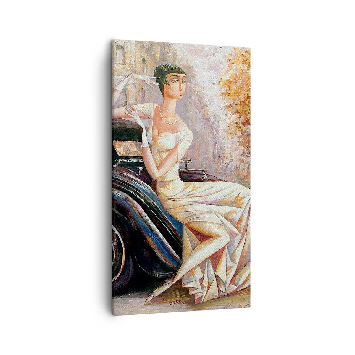 Quadro su tela - Stampe su Tela - Eleganza in stile retro - 45x80 cm