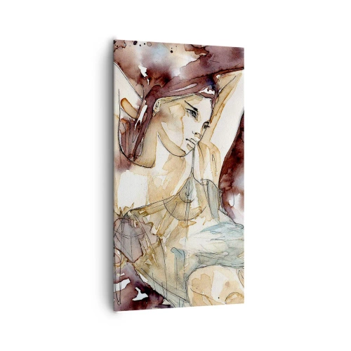 Quadro su tela - Stampe su Tela - Di umore lilla - 65x120 cm