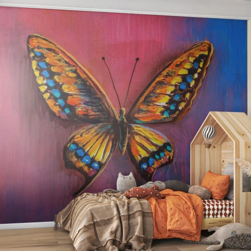 Fotomurali Premium Canvas - Gioielli della natura - Farfalla, Pezzo, Pittura - 450x315 cm