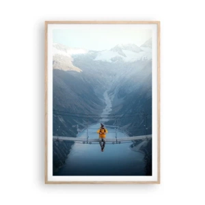 Poster in cornice rovere chiaro - Colto in sospeso - 70x100 cm