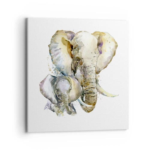 Quadro su tela - Stampe su Tela - Con mamma: il posto migliore - 70x70 cm