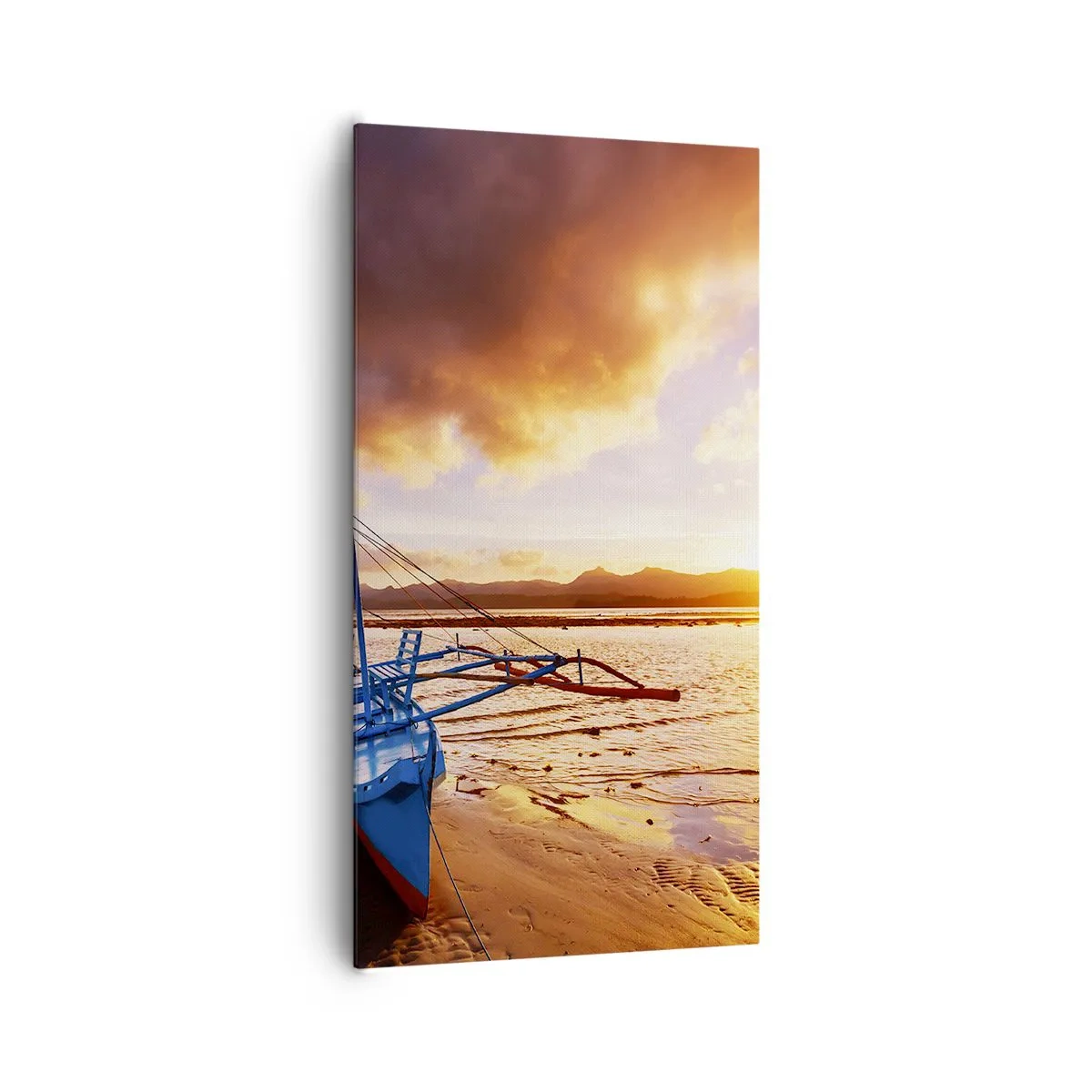 Quadro su tela - Stampe su Tela - Riposo sulla sabbia dopo l'intera giornata - 65x120 cm