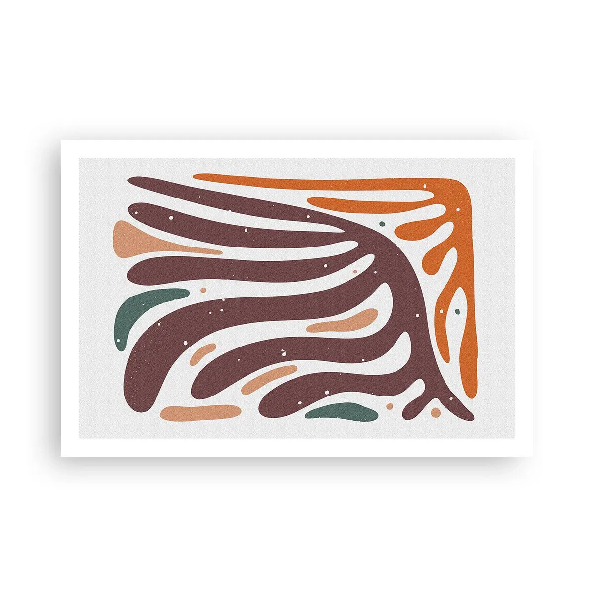 Poster - Composizione organica raggiante - 91x61 cm