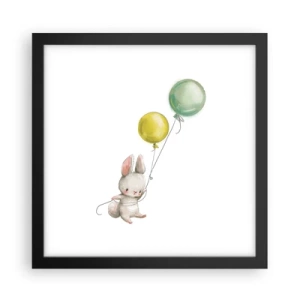 Poster in cornice nera - Volo anch'io! - 30x30 cm