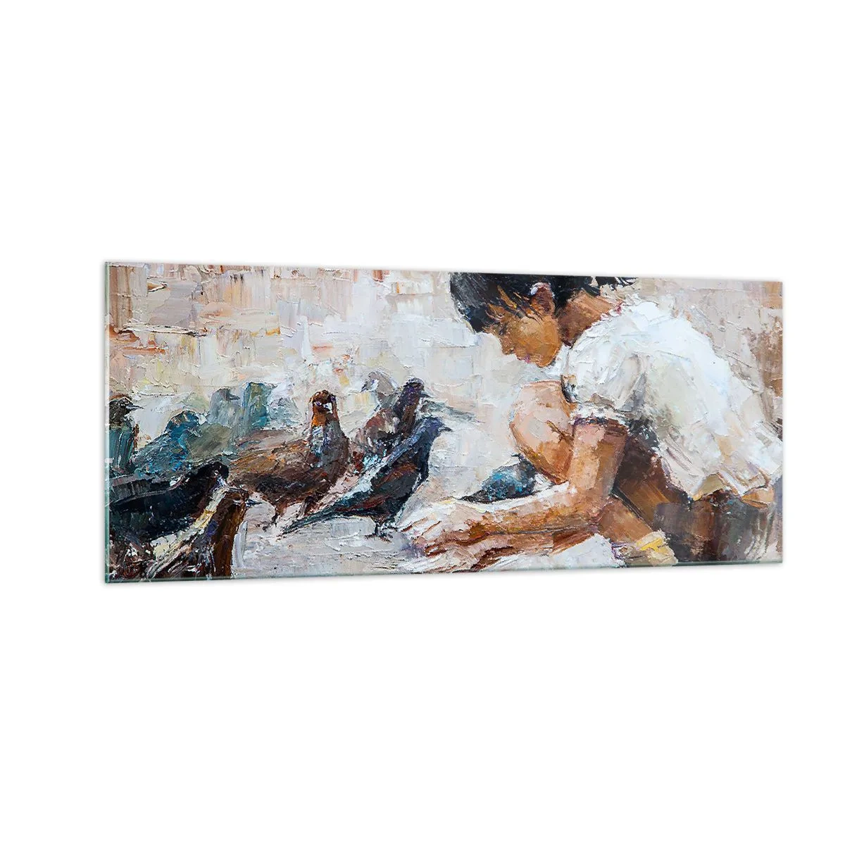 Quadro su vetro - Piccoli e gentili - 100x40 cm