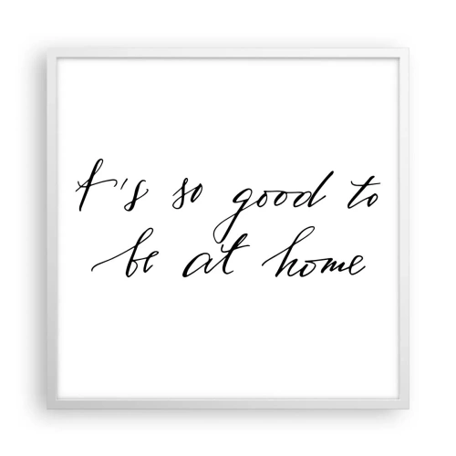 Poster in cornice bianca - Tutta la verità - 60x60 cm