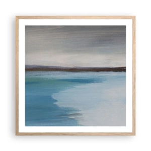 Poster in cornice rovere chiaro - Paesaggio orizzontale - 60x60 cm