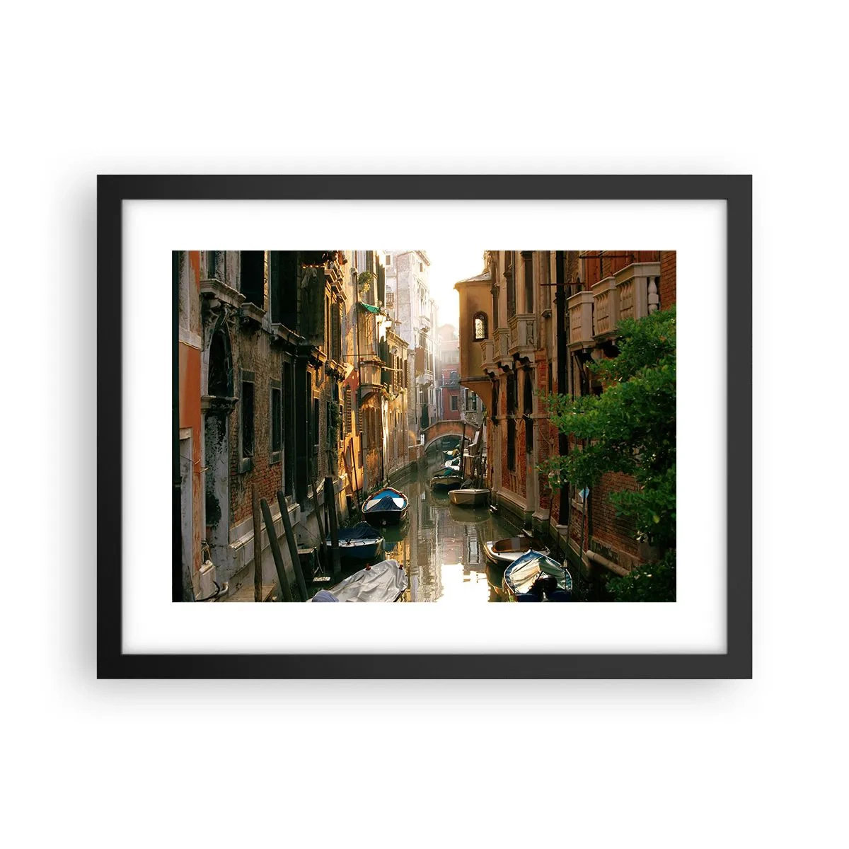 Poster in cornice nera - Un angolo di Venezia - 40x30 cm