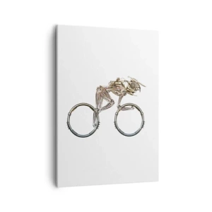 Quadro su tela - Stampe su Tela - Una bicicletta meccanica dal design futuristico - 50x70cm - Macchina perfetta - Decorazione murale moderna per soggiorno e camera da letto ARTTOR