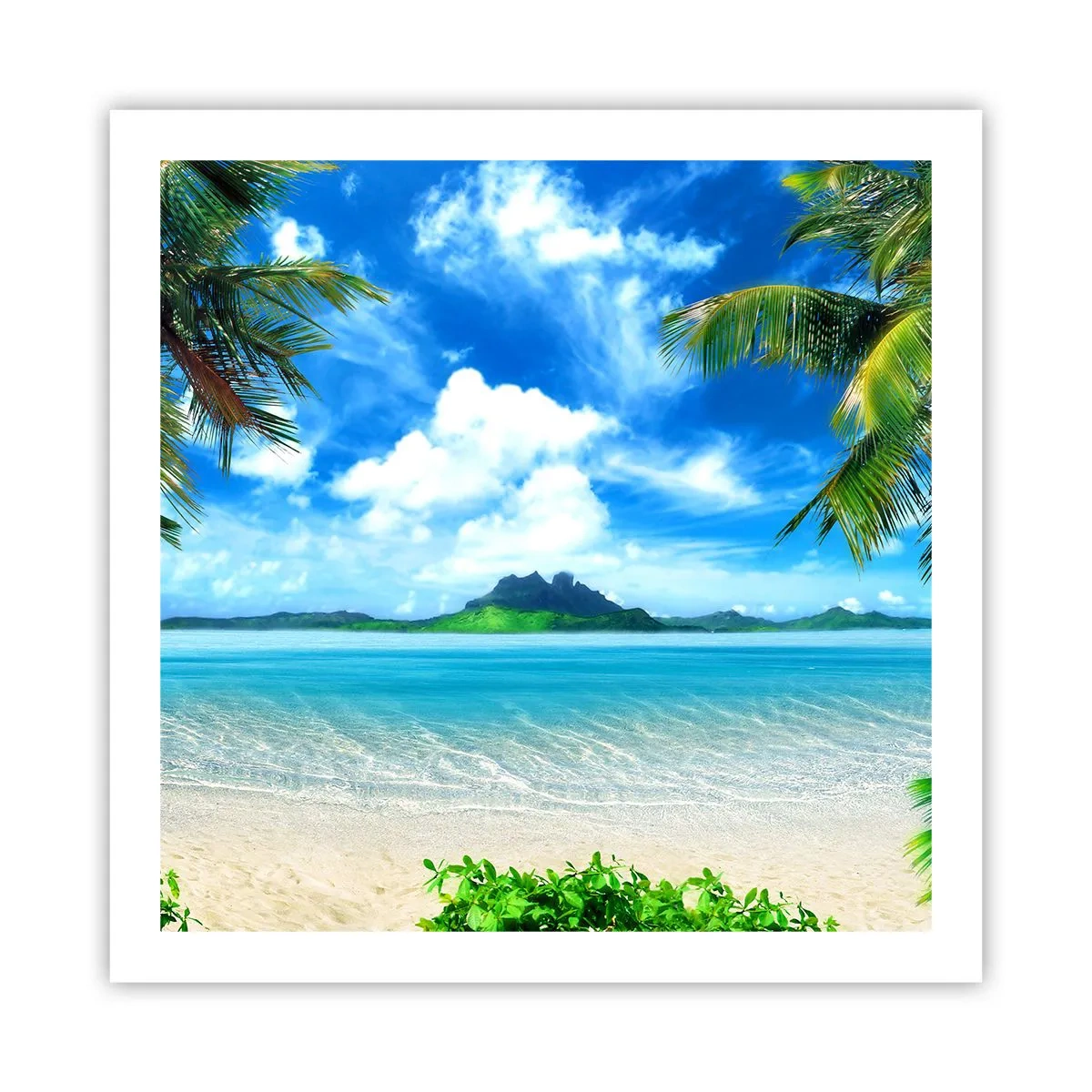 Poster - L'azzurro dei tropici - 60x60 cm