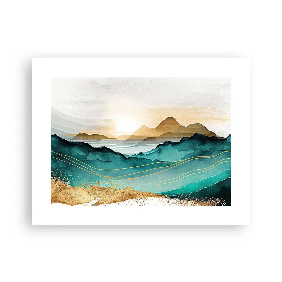 Poster - Paesaggio ai confini dell'astrazione - 40x30 cm