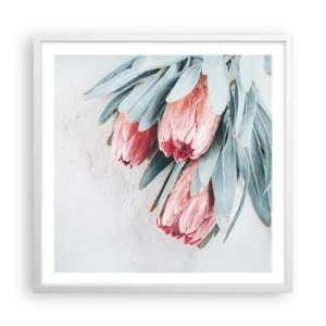 Poster in cornice bianca - Imbarazzati per la propria bellezza - 60x60 cm