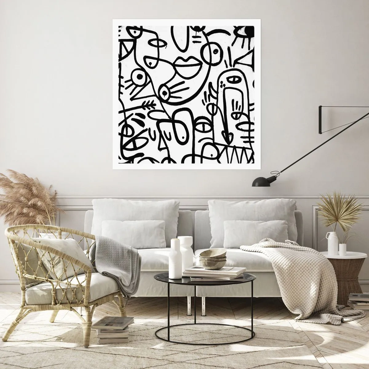 Poster - Volti e miraggi - 30x30 cm