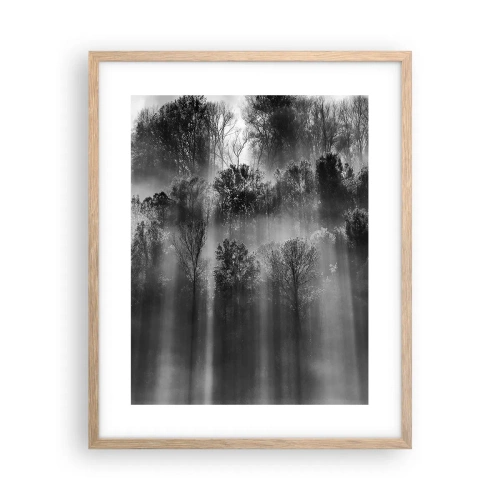 Poster in cornice rovere chiaro - Nei getti di luce - 40x50 cm