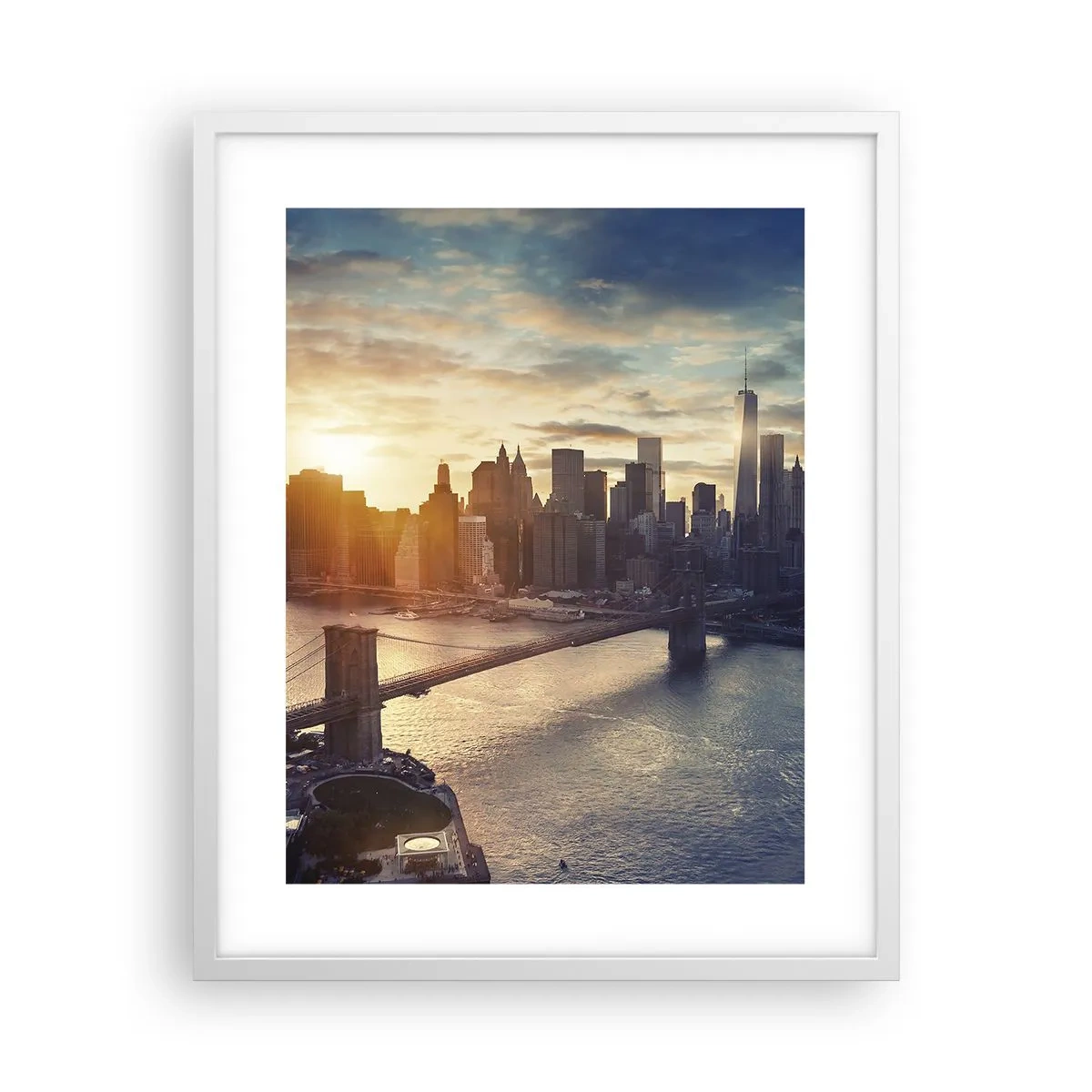 Poster in cornice bianca - Il monumento alla cultura dell'occidente - 40x50 cm