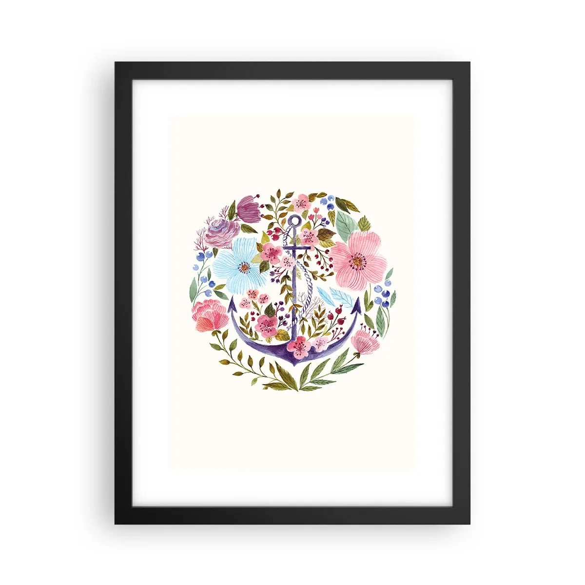 Poster in cornice nera - Il bel sogno del marinaio - 30x40 cm