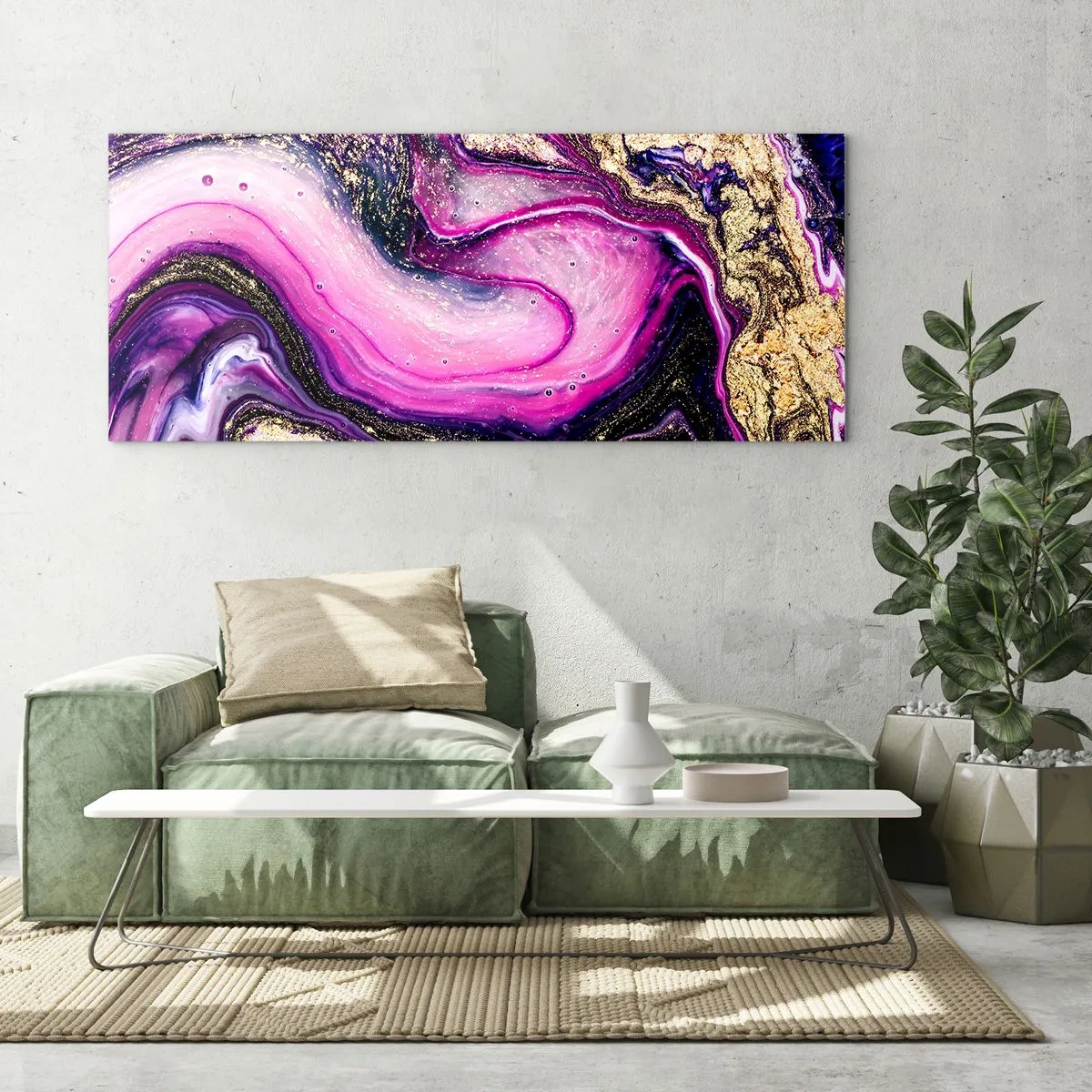 Quadro su vetro - Un attimo dietro le quinte - 100x40 cm