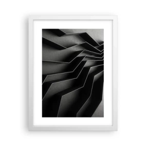 Poster in cornice bianca - Ordine tridimensionale - 30x40 cm