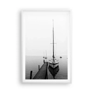 Poster in cornice bianca - Pronti per il viaggio - 61x91 cm