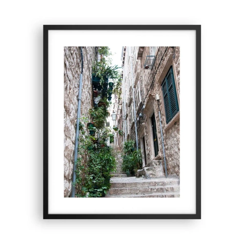 Poster in cornice nera - Il fascino della città vecchia - 40x50 cm