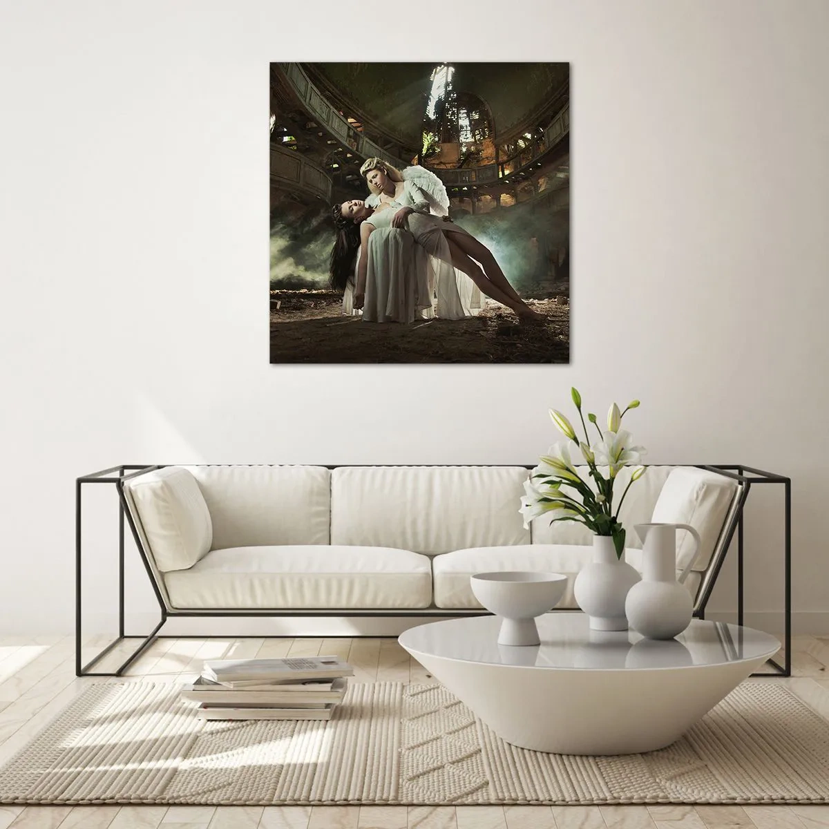 Quadro su vetro - Lo spirito dell'antico teatro - 60x60 cm